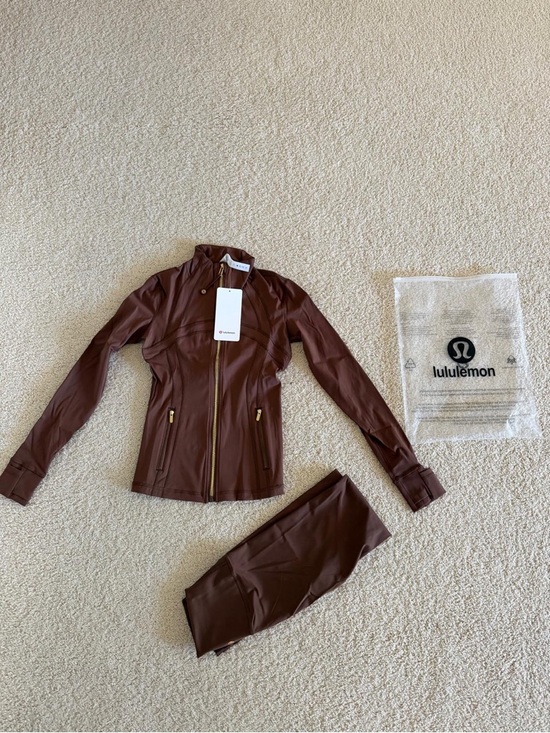 lululemon athletica Pants - Lululemon Matching Set - Size 4 - Brown (Jacket + Leggings)